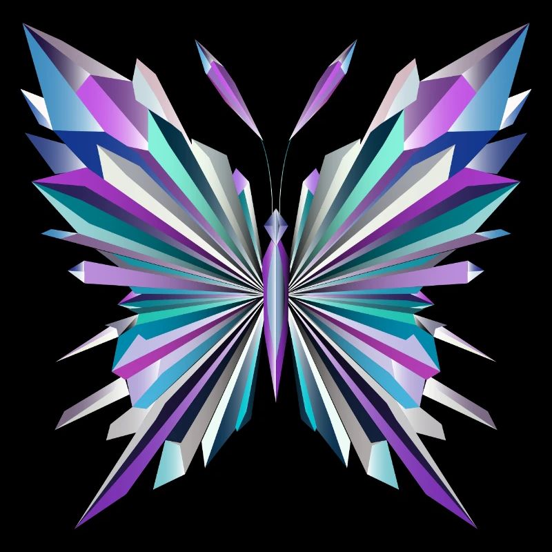 Fascinating geometry – abstract butterfly