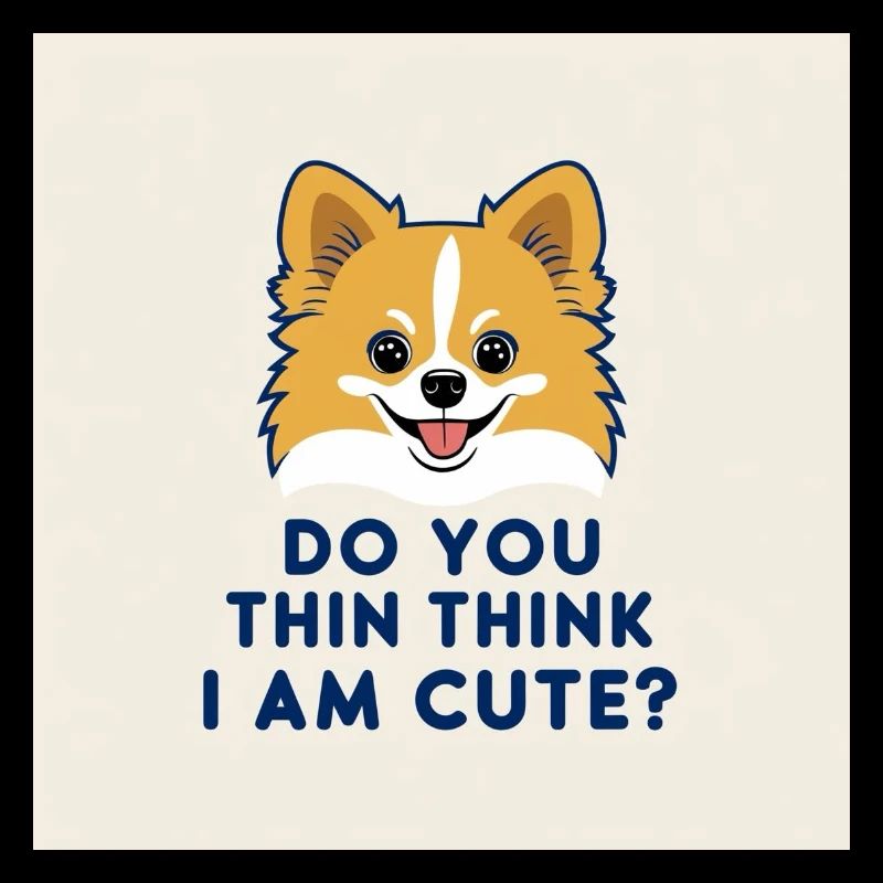 Drôle de chien de Poméranie - Pensez-vous que je suis mignon ?
