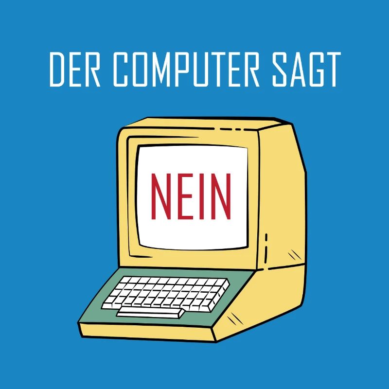 Retro Funny Computer Sagt Nein - Geeky Tech Nerd