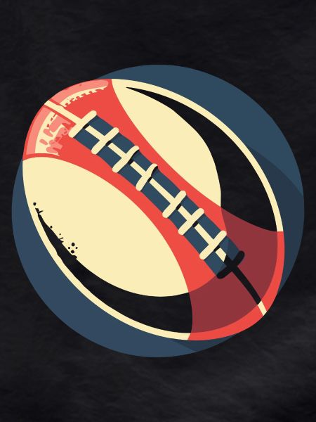 Rugby Ball Graphic