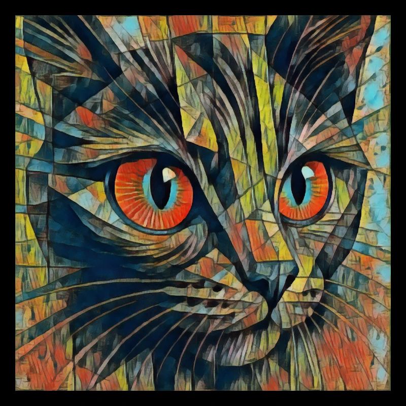 Yeux de chat colorés ART