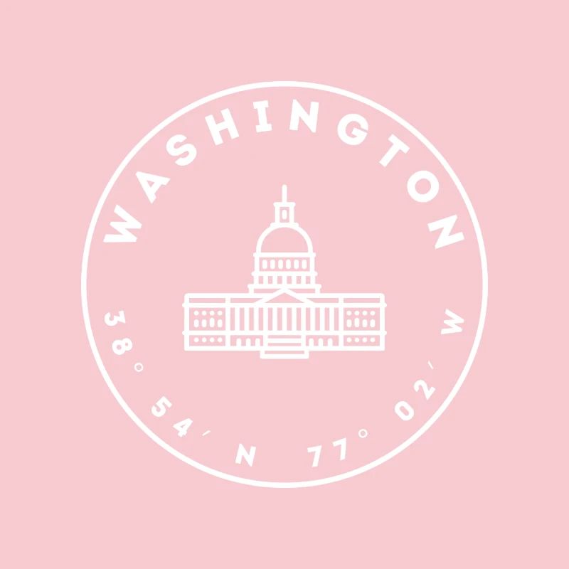 Washington DC avec le Capitole et les coordonnées