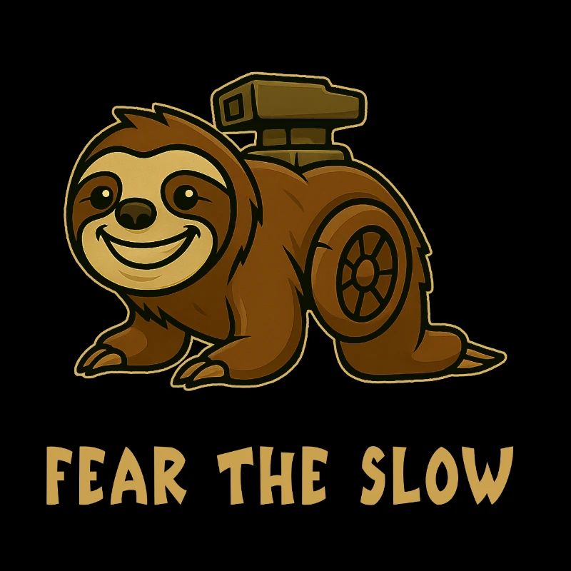 Angst vor der Langsamkeit - Faultier Design