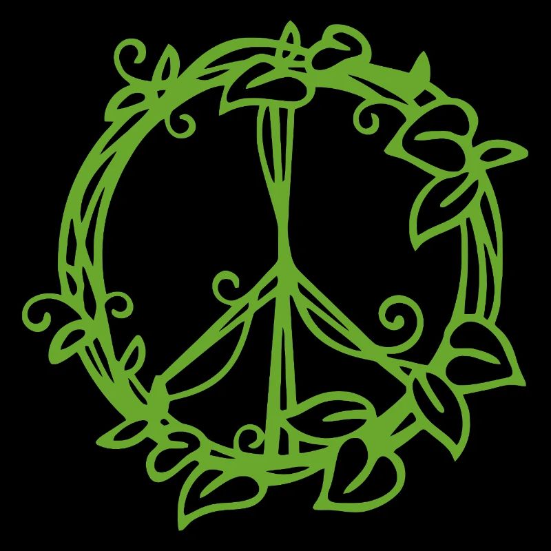 Nature-Inspired Peace Symbol Design