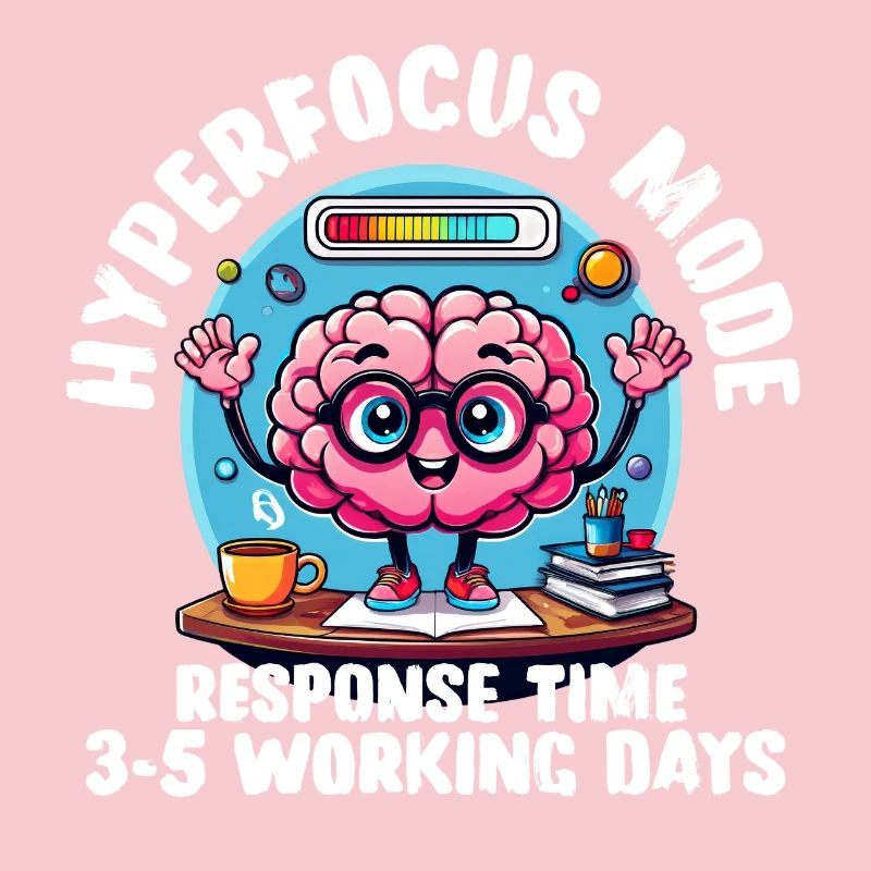 Hyperfocus Loading - T-shirt neurodivergent drôle