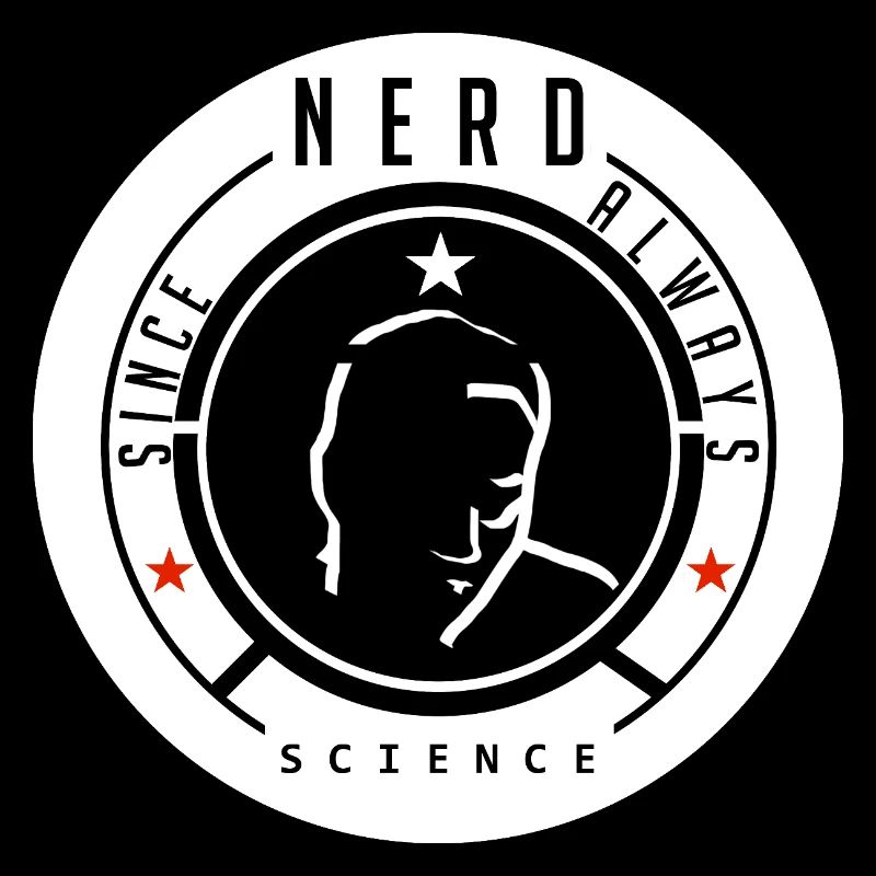 Nerd Wissenschaft Logo T-Shirt