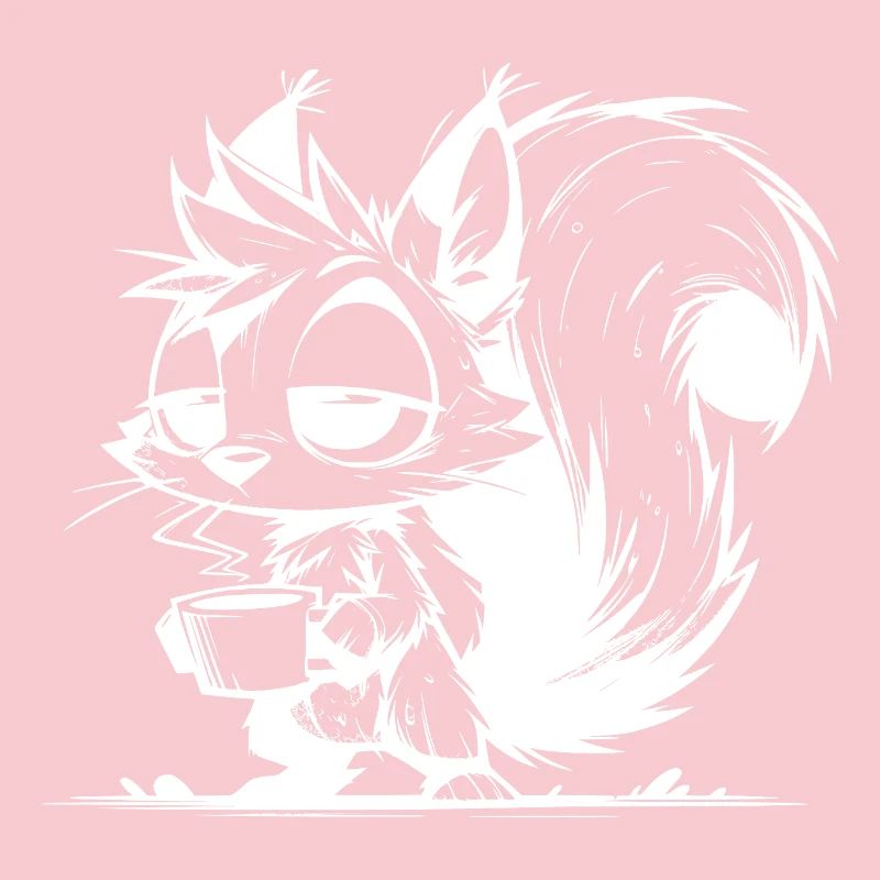 Bitte nicht stören – Eichhörnchen Kaffeezeit