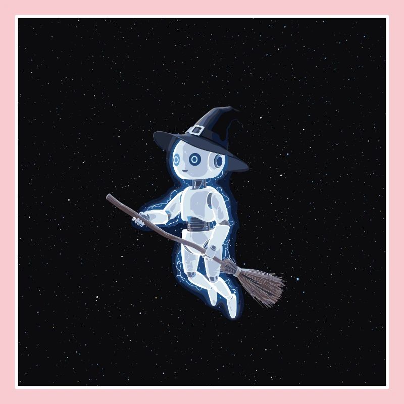 Robot witch in space