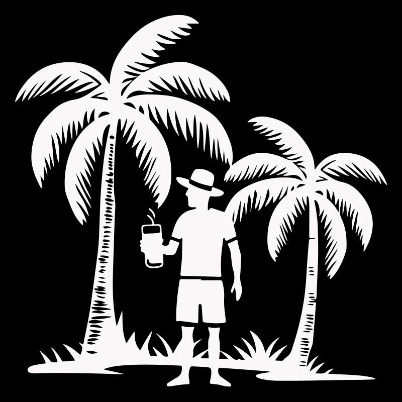 Tropical leisure moment on beach