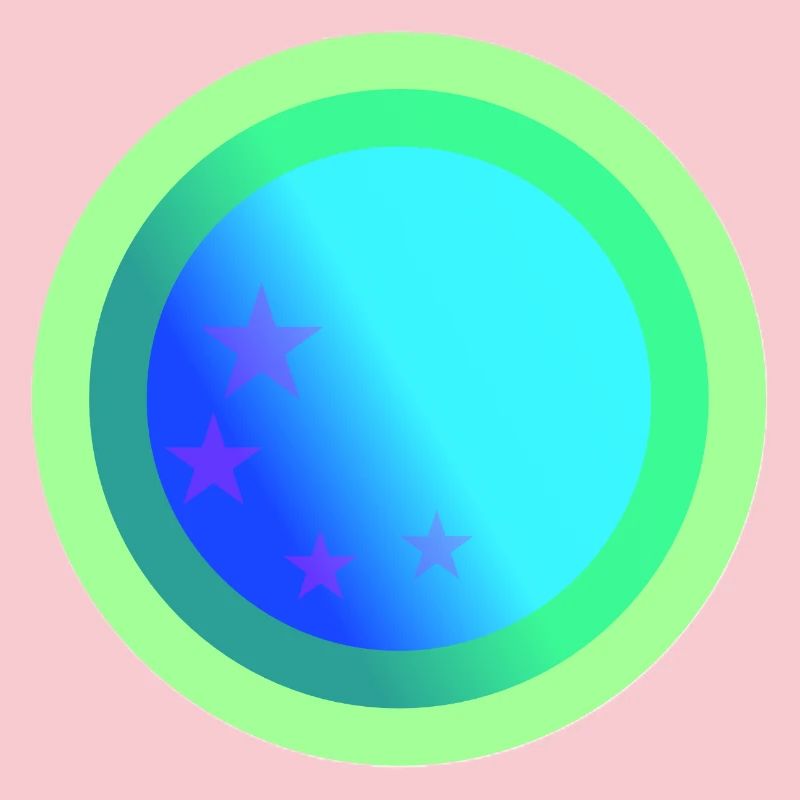Celestial Blue Constellation Design