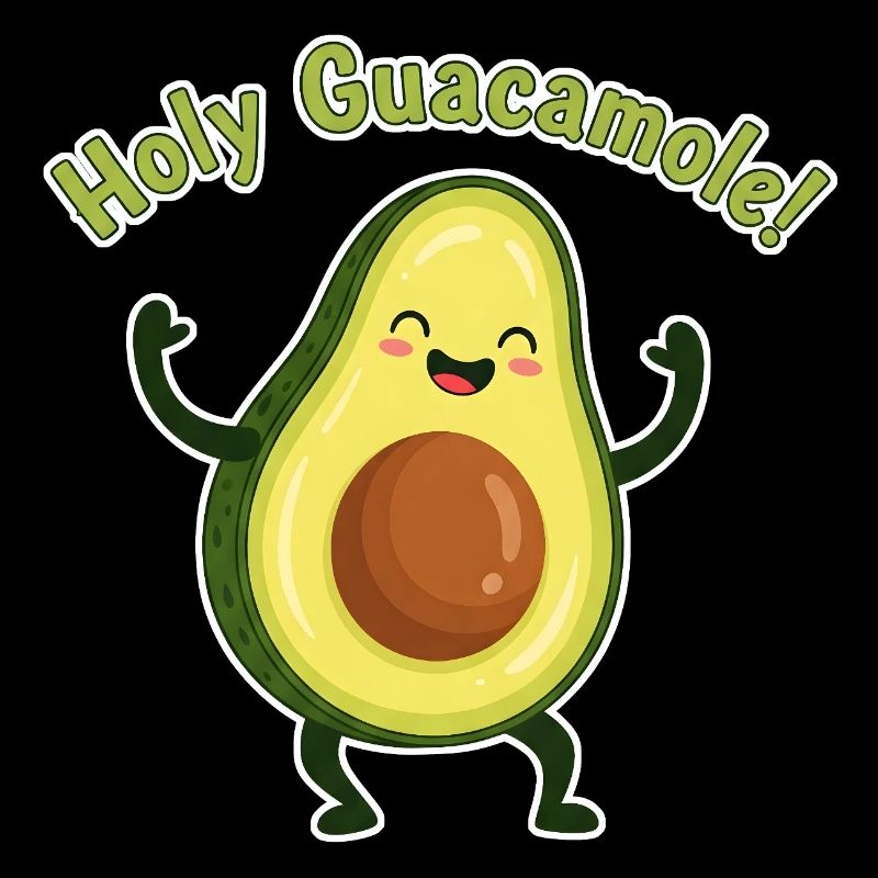 Holy Guacamole Avocado Design