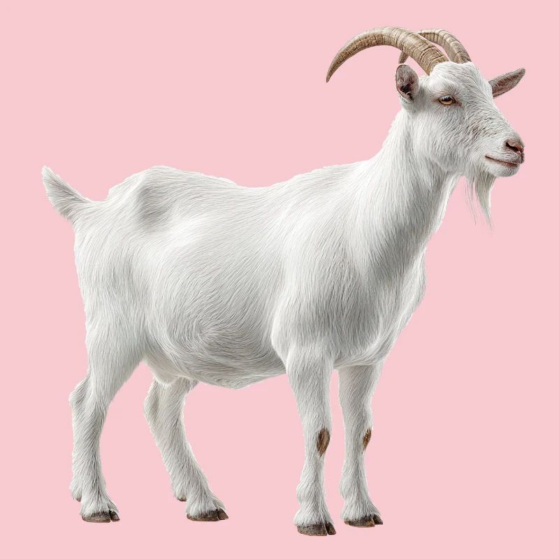 White Mountain Goat Portrait