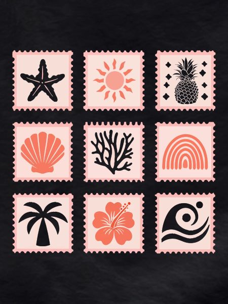 Nature Stamps Collage