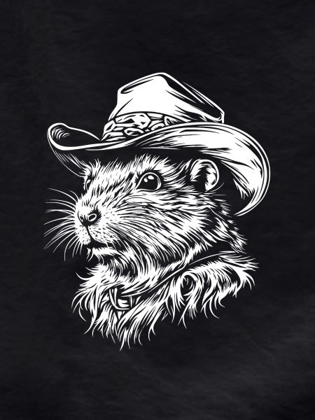 Hamster Cowboy Hat Western