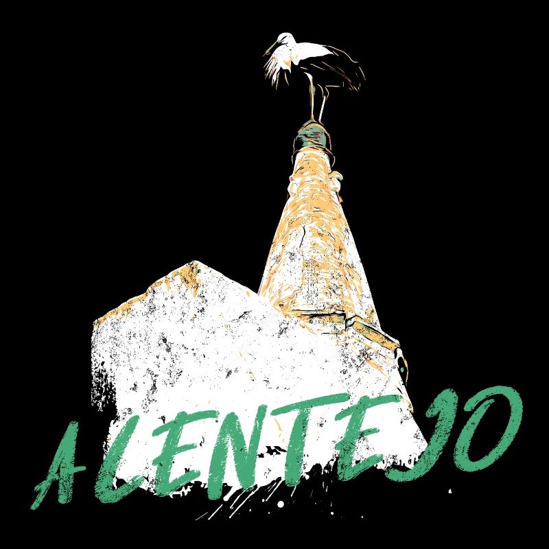 fireplace with typical Alentejo stork