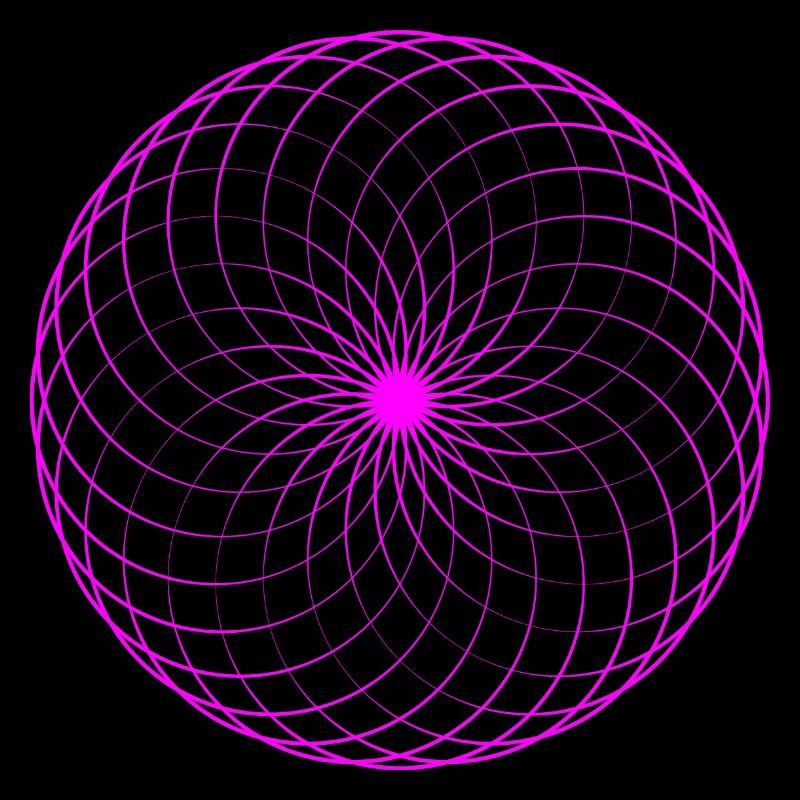 Neon spiral net torus
