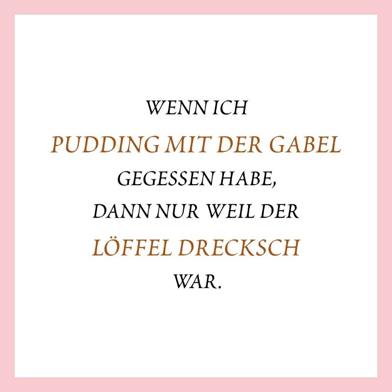 Pudding mit der Gabel