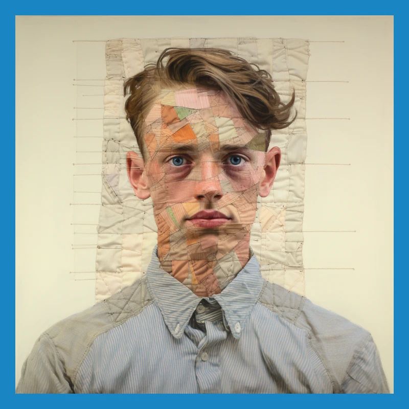 Patchwork-Portraet Collage