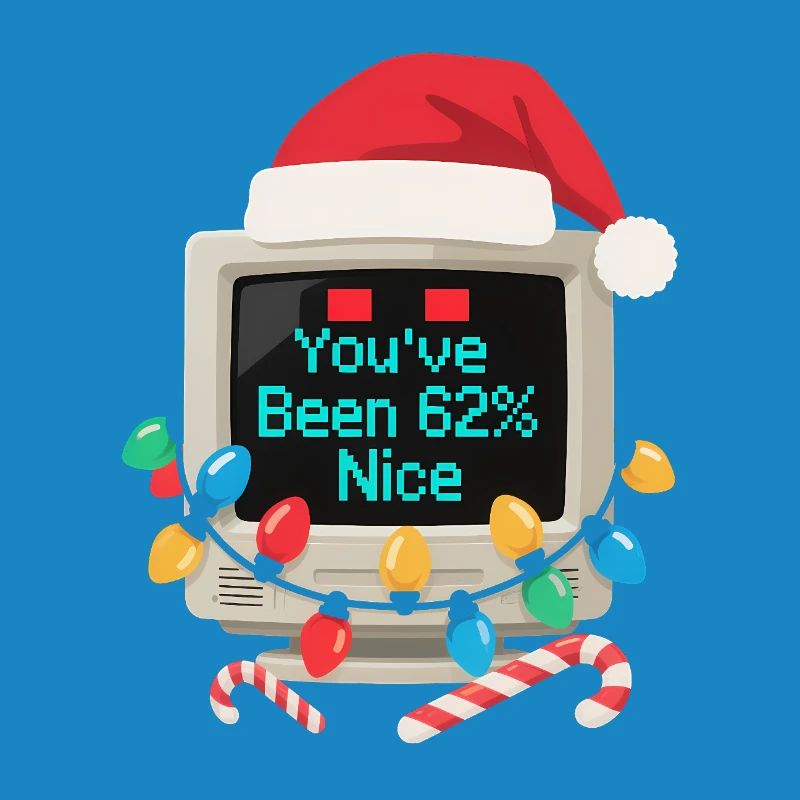 Ordinateur Noël AI Sarcastic Tech Gift
