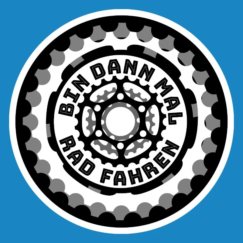 VTT - Conception de logo de vélo rond
