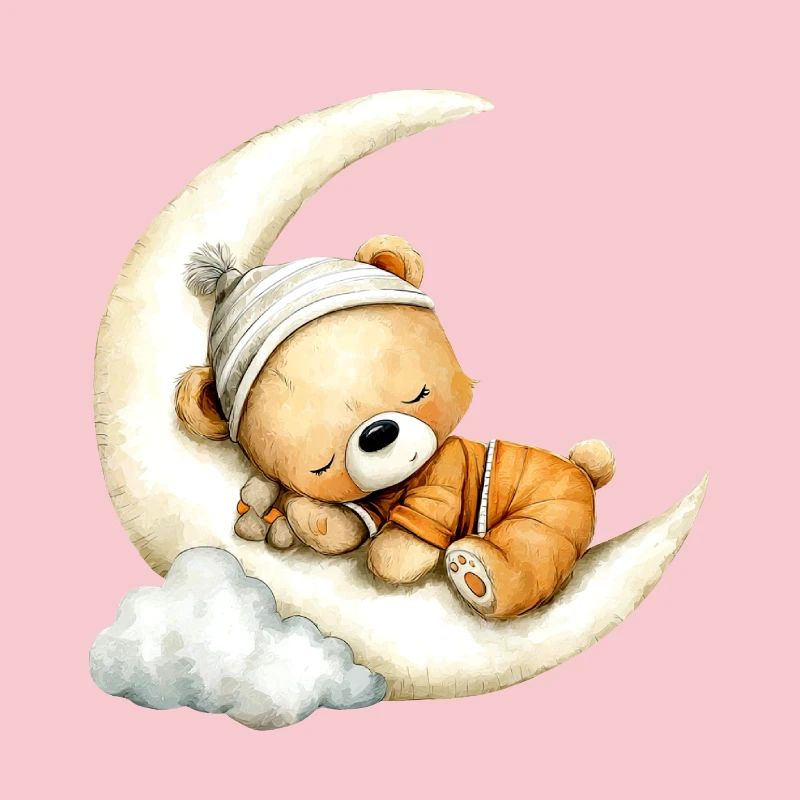sleeping teddy bear