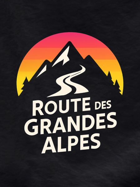 Alps Route Mountain Logo