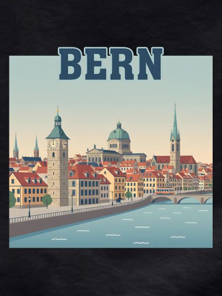 Bern Riverside Cityscape