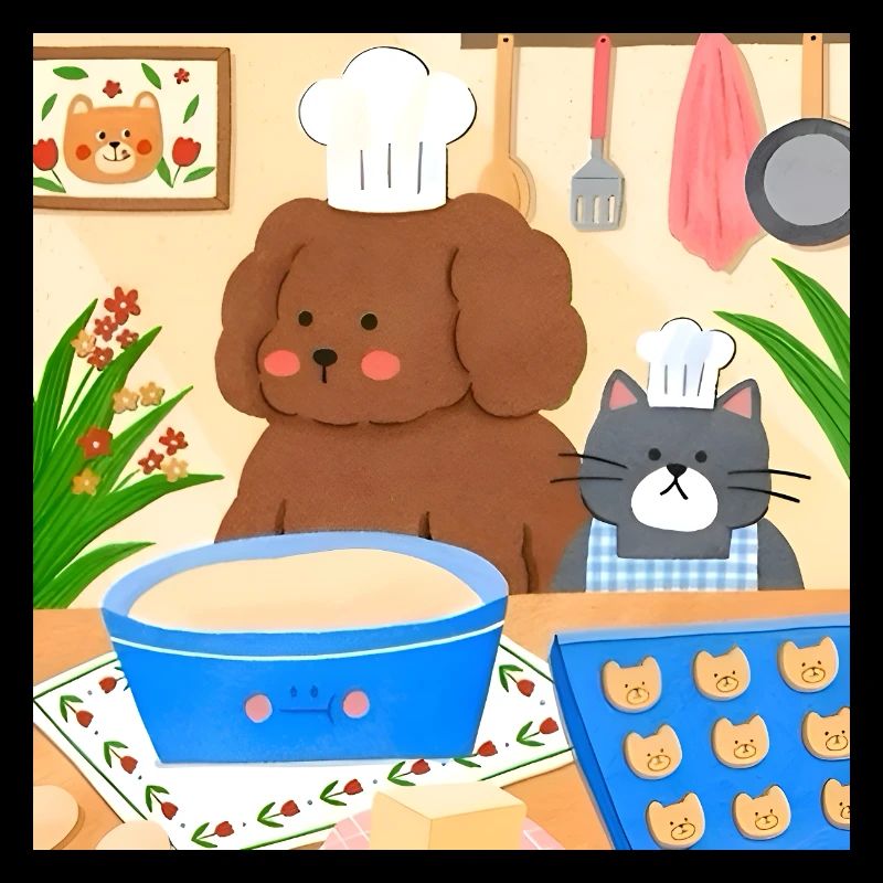 Cute Baker Illustration