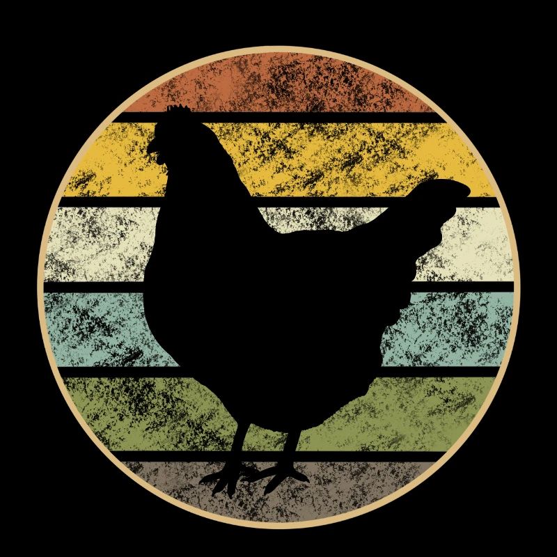 Chicken Retro Sunset - Vintage Chicken