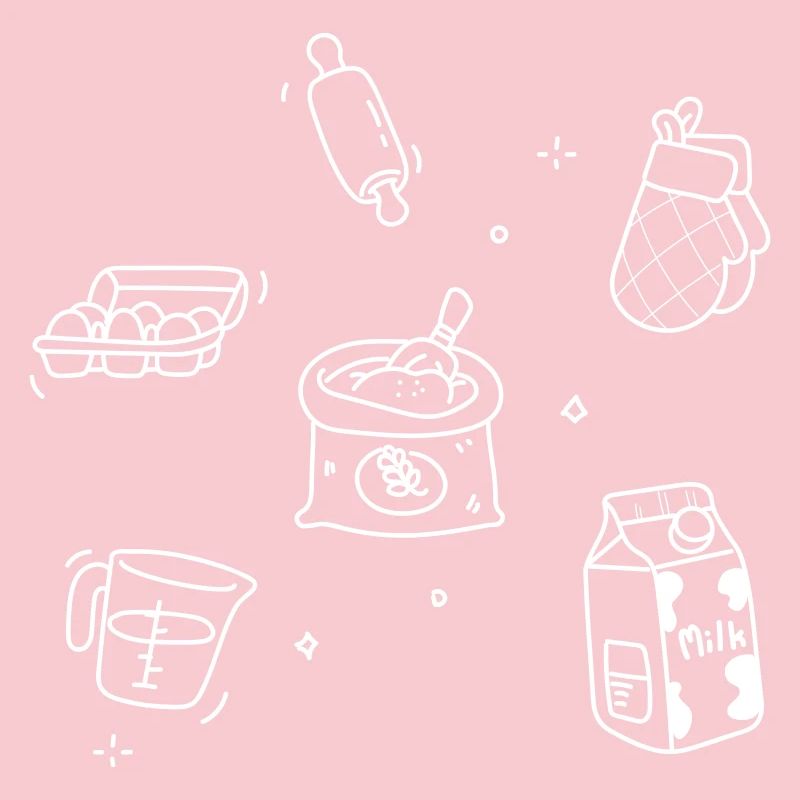 Kitchen Doodles White Lines