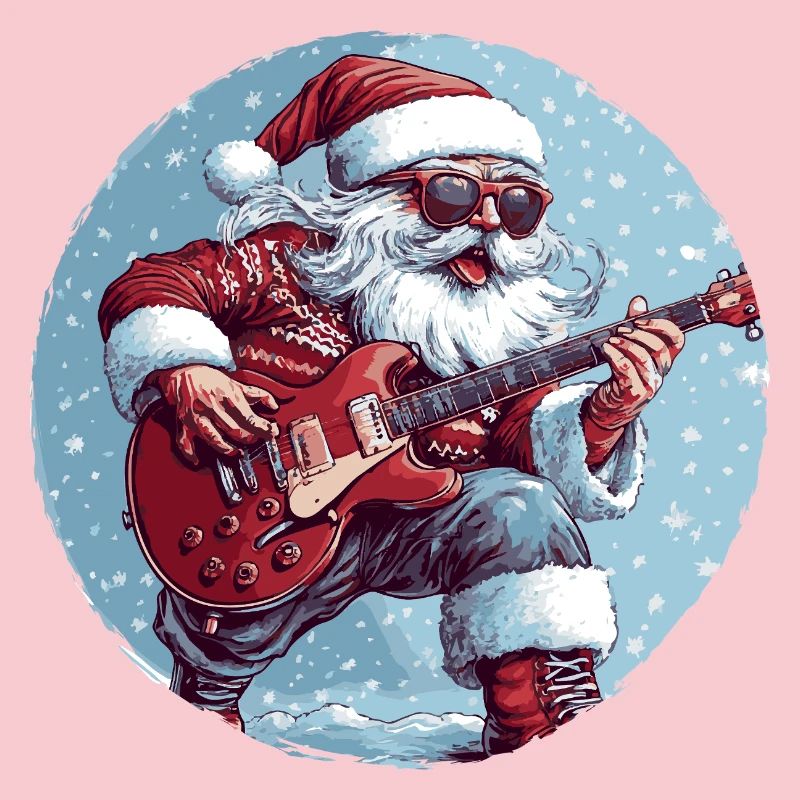 Weihnachtsmann Gitarre