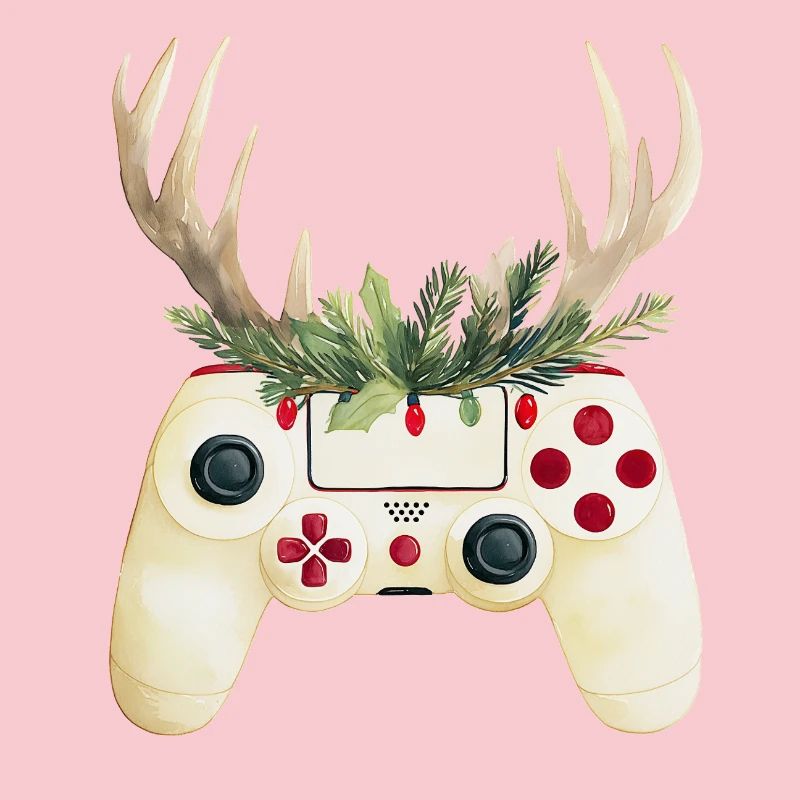 Weihnachtscontroller mit Hirschgeweih