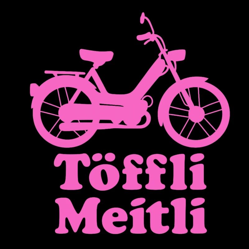 Töffli Meitli – Maillot de cyclomoteur pour filles et fans de mobylette