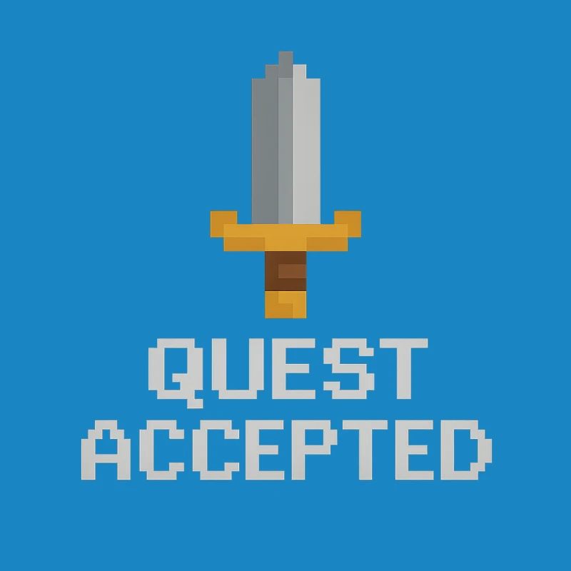 Quest Accepted Pixel Sword