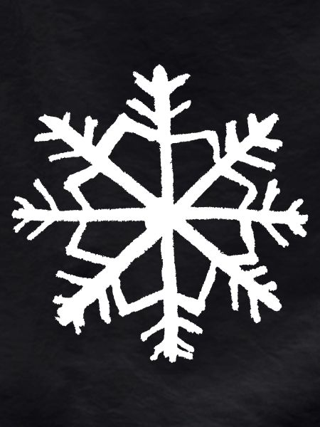 Snowflake Winter Christmas Retro Grunge