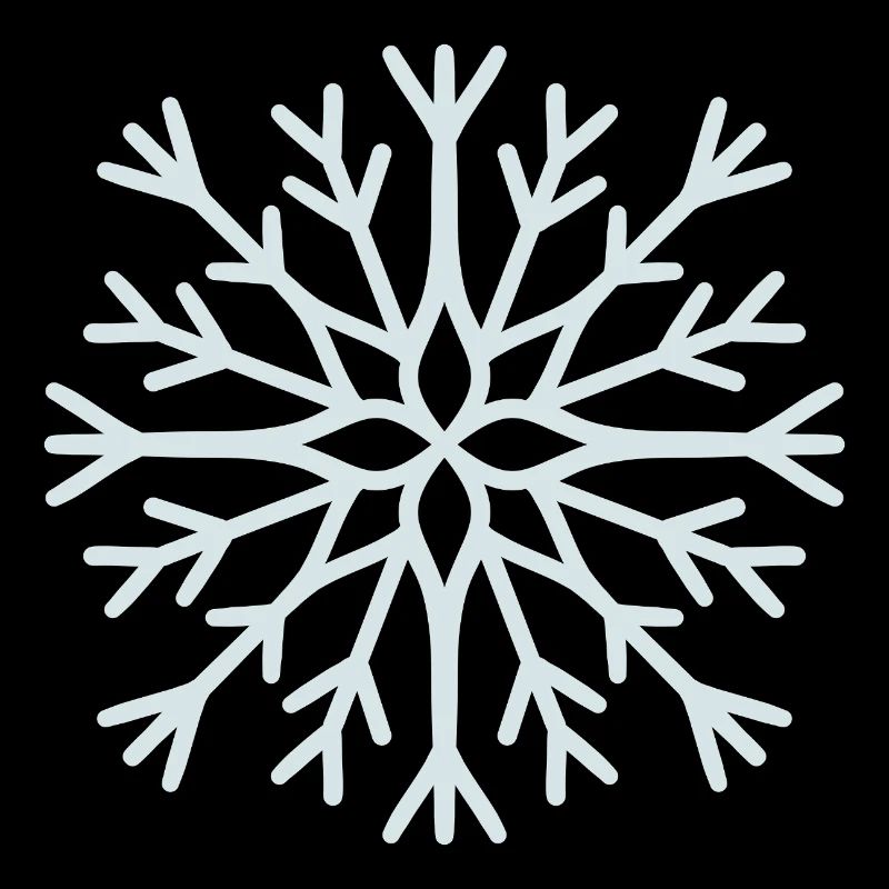 Flocon de neige géométrique glacé