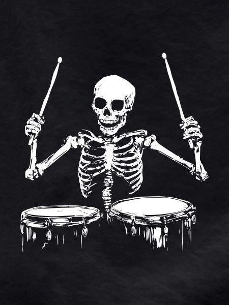 Skeleton Drummer Drums Drummer Drums