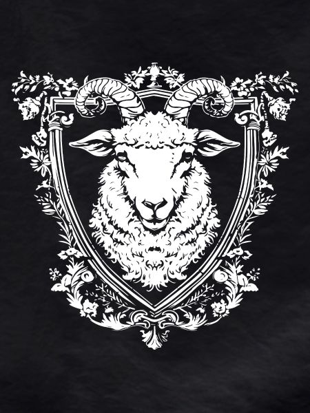 Heraldry Goat Head Shield