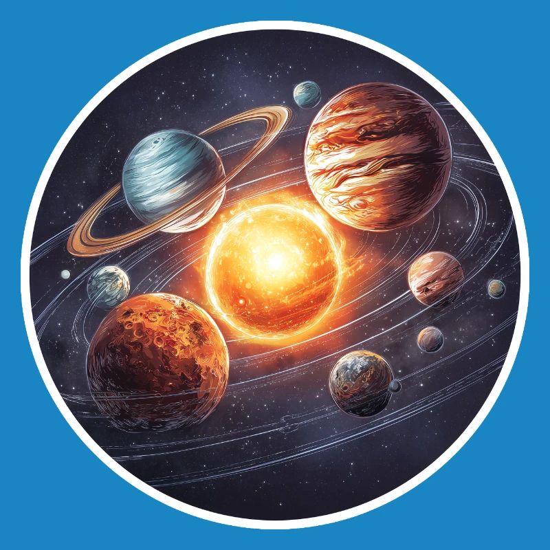 Astronomie Graphique Orbite des planètes du système solaire dans l’espace