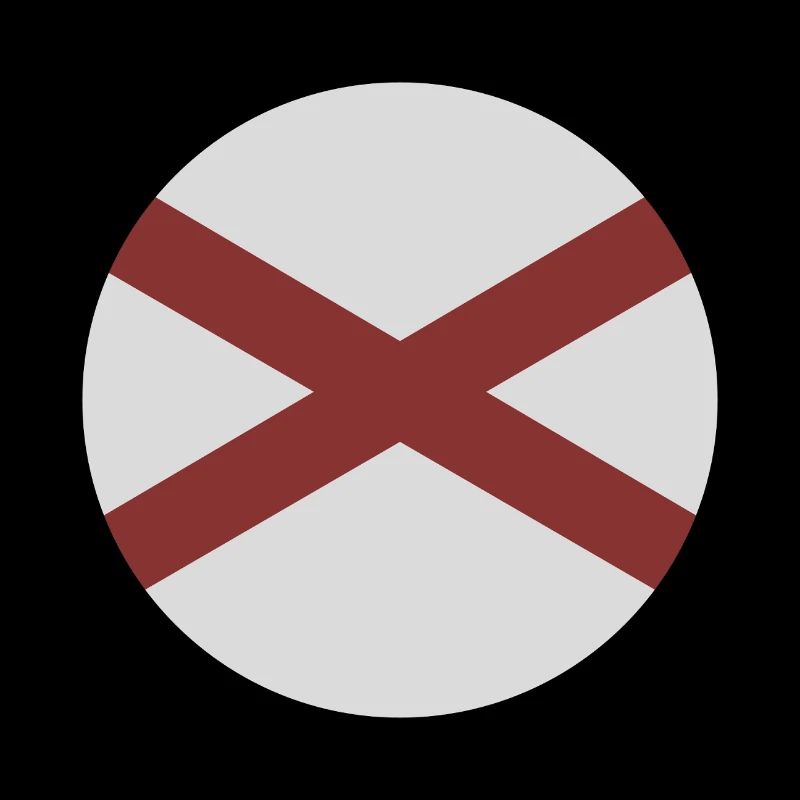 Drapeau rond de l’Alabama