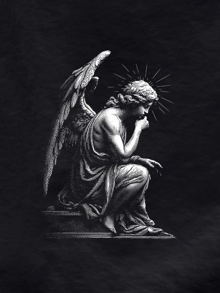 Angel Silhouette Engraving