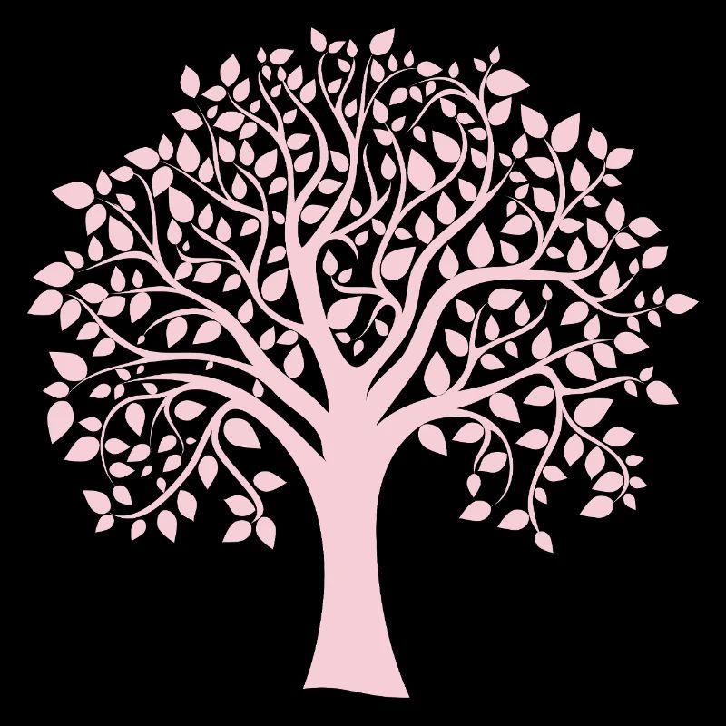 Silhouette icône Arbre Jumbo rose imprimé
