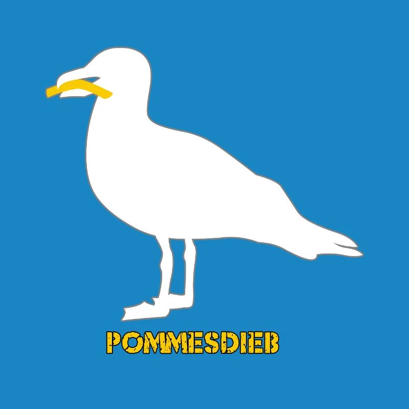 Frites Mouette Voleuse - Blanc