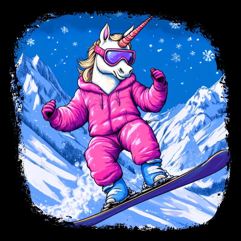 Unicorns Snowboard