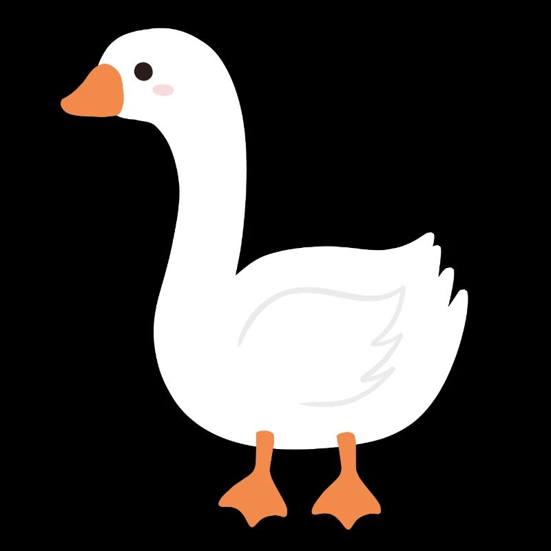Bec d’Orange de dessin animé Oie