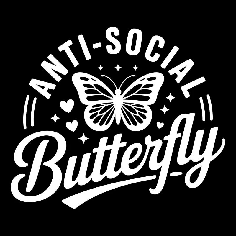 Antisoziales Schmetterlingslogo