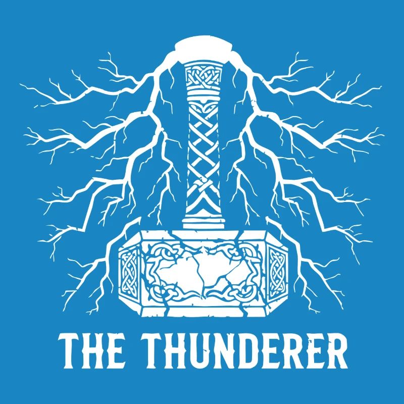 Der Donnerer Thors Hammer Mjölnir Blitz