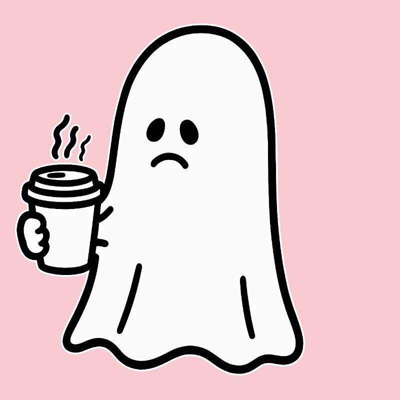Geist Kaffee Halloween Süßes oder Saures