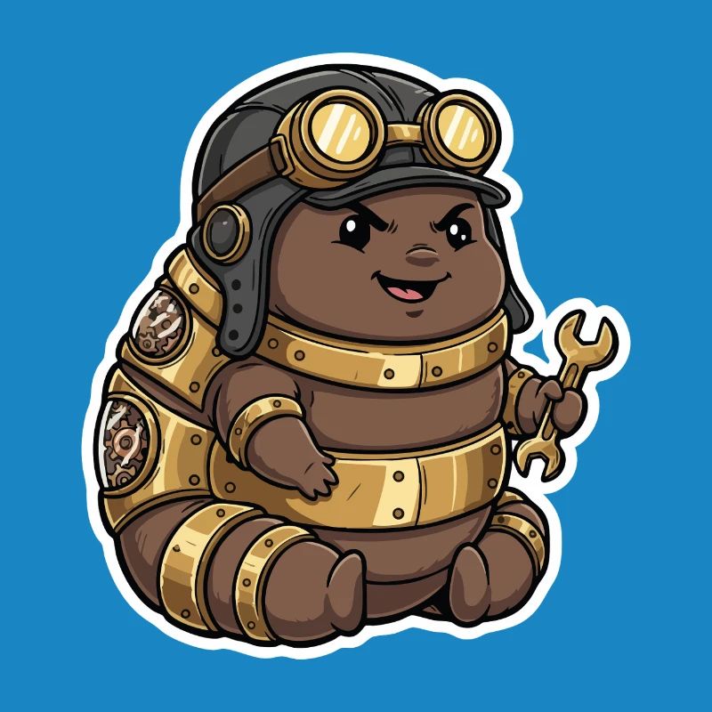Steampunk Engineer Engineer Brass Crawler