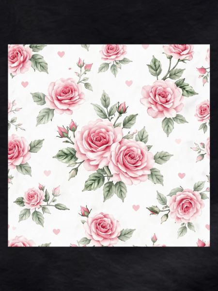 Roses and Hearts pattern